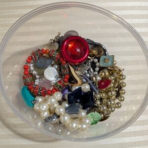 Mystery box CHILDREN/Young TEEN vintage jewelry earrings necklace clip KIDS